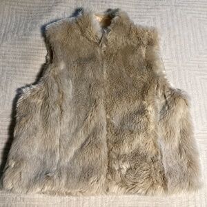 Nine West lined faux fur vest